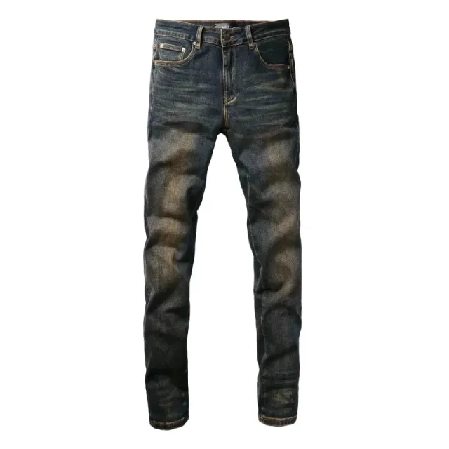 Amiri Slim Fit Jeans Distressed Wash