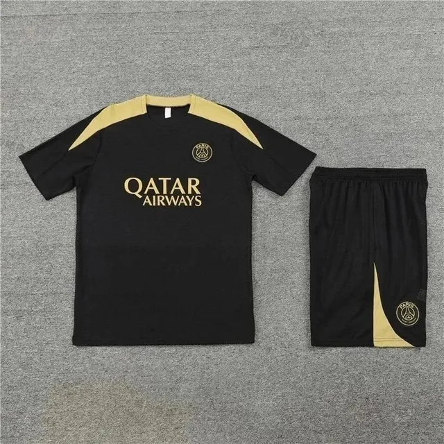 Paris Saint-Germain × Adidas Training Set Qatar Airways Black Gold