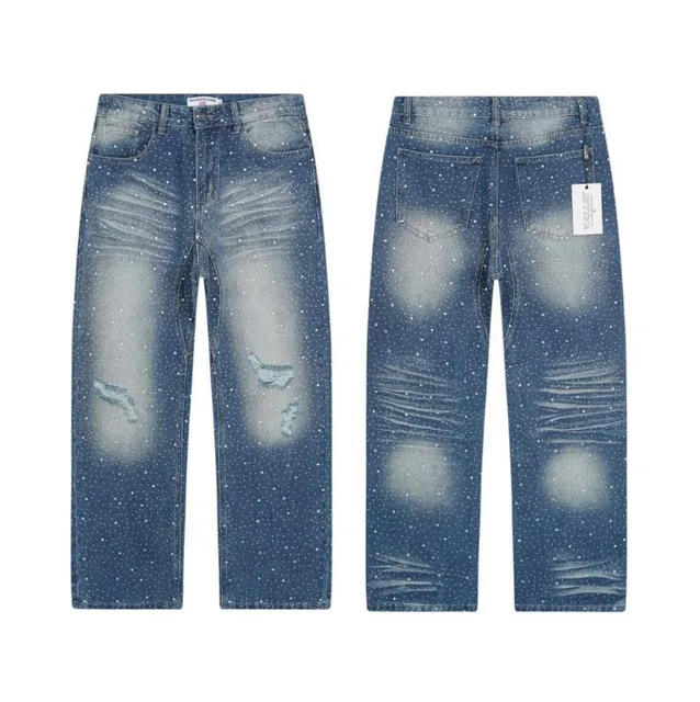 Valley Dreams Distressed Jeans Star Print