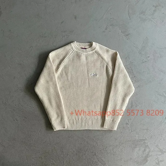 Supreme Ribbed Crewneck Sweater Off-White