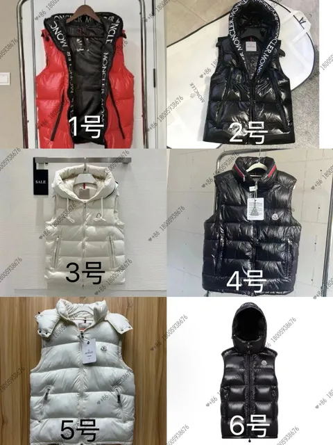 Moncler Puffer Vest Logo Hooded