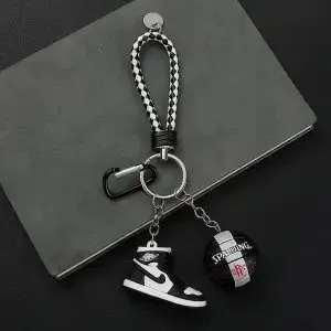 Jordan AJ1 Keychain Sneaker & Basketball Charm