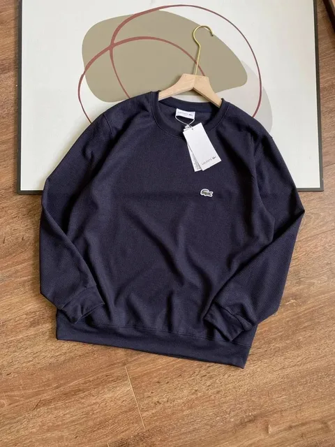 Lacoste Crewneck Sweatshirt Waffle Knit