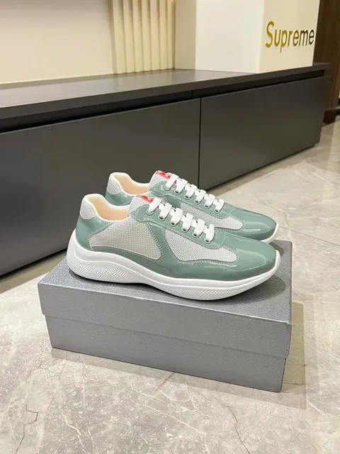 Prada Ace Sneaker Mint Green Patent