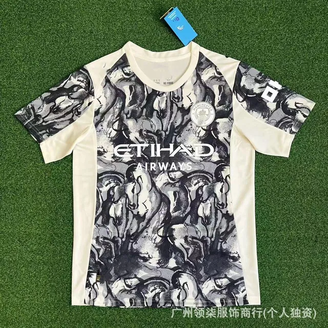 Manchester City Jersey Horse Print