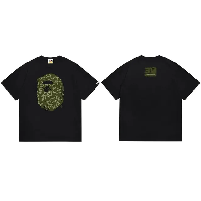 BAPE Shark Hoodie Tee Camo Ape Head