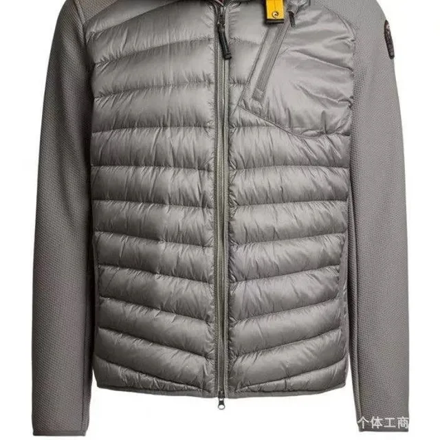 Grey standing collar with spliced down