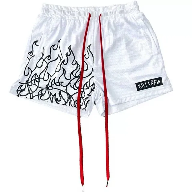Hellstar Flame Shorts Flame Print