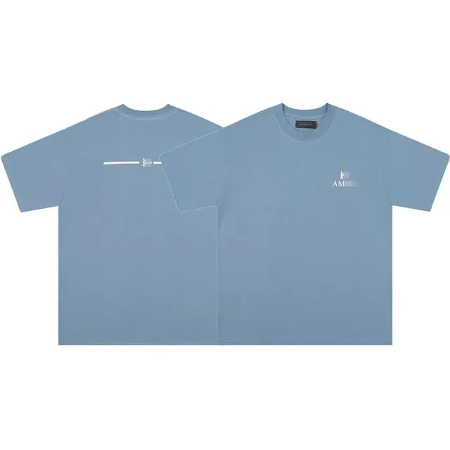 Amiri Logo T-Shirt Light Blue