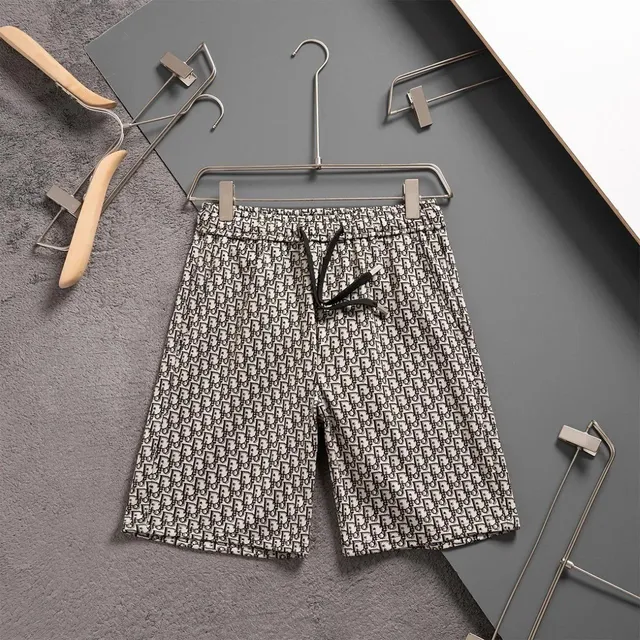 Dior Logo-Print Shorts Oblique Pattern