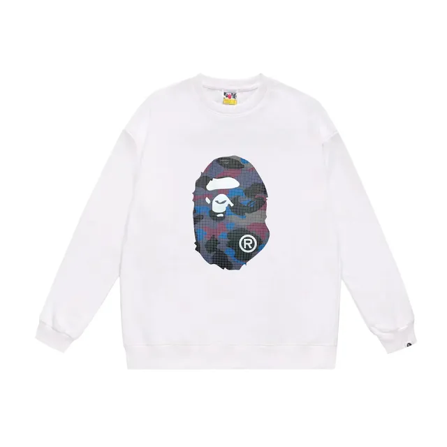 BAPE Shark Hoodie Camouflage Grid Ape Head
