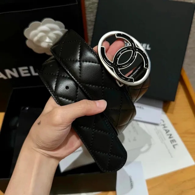 Chanel Quilted Belt CC Logo Buckle