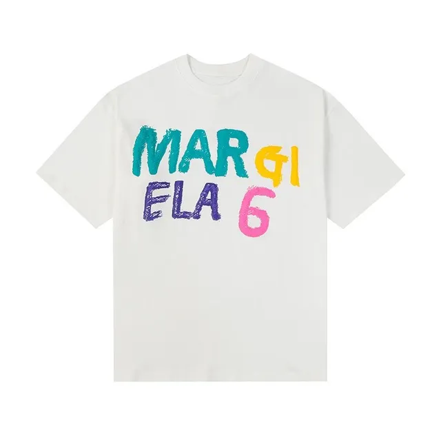 Maison Margiela Logo Tee Multicolor Brushstroke