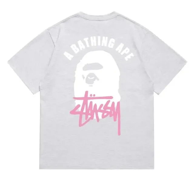BAPE × Stüssy Graphic T-Shirt A Bathing Ape x Stussy