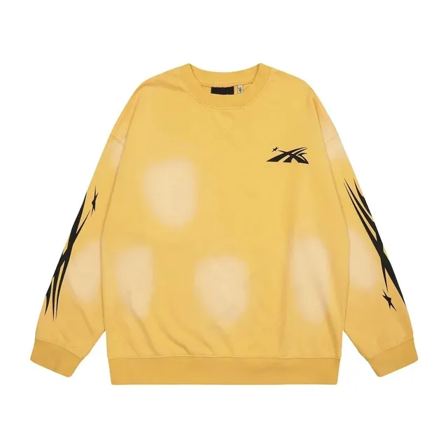 Reebok × Fragment Design Crewneck Sweatshirt Acid Wash with Fragment Logo