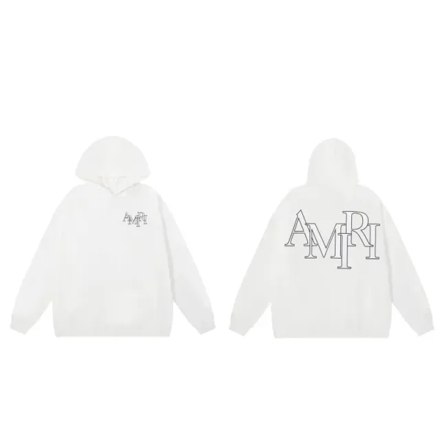 Amiri Hooded Sweatshirt Outline Logo