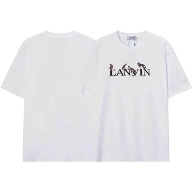 Lanvin T-Shirt Leopard Logo