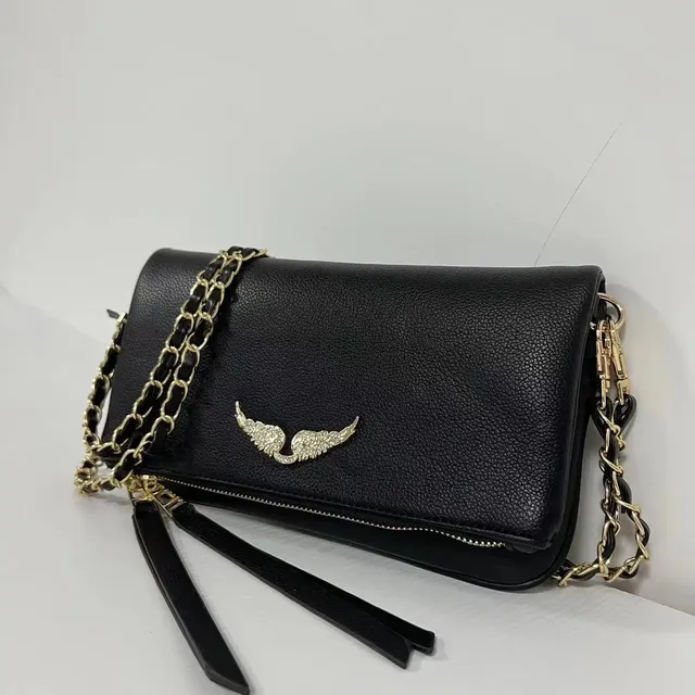Victoria's Secret Winged Logo Crossbody Crystal Wing Emblem
