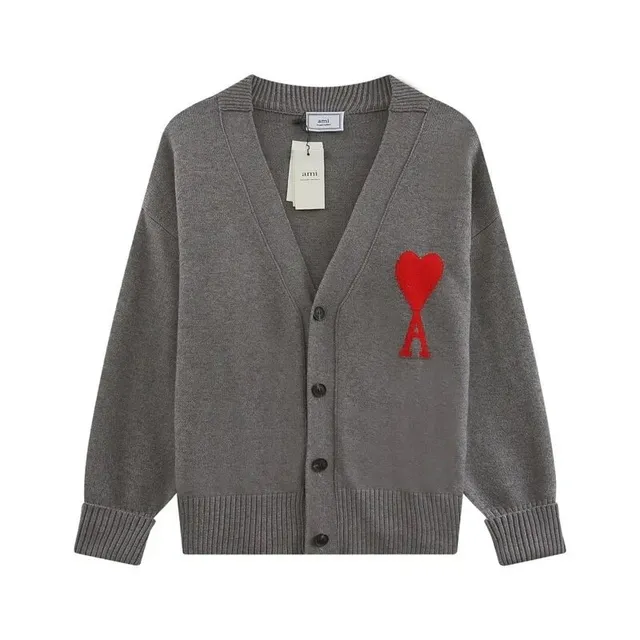AMI Paris Cardigan Heart Logo