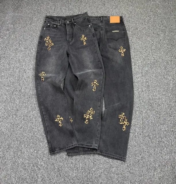 Chrome Hearts Cross Patch Jeans