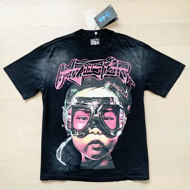 Hellstar Graphic Tee Goggle Face Print