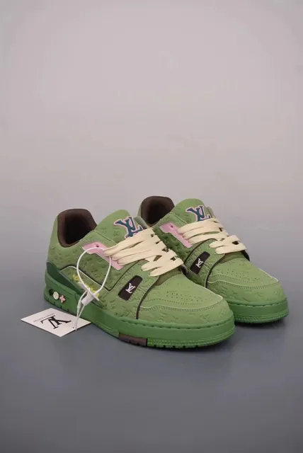 Louis Vuitton LV Trainer Monogram Green