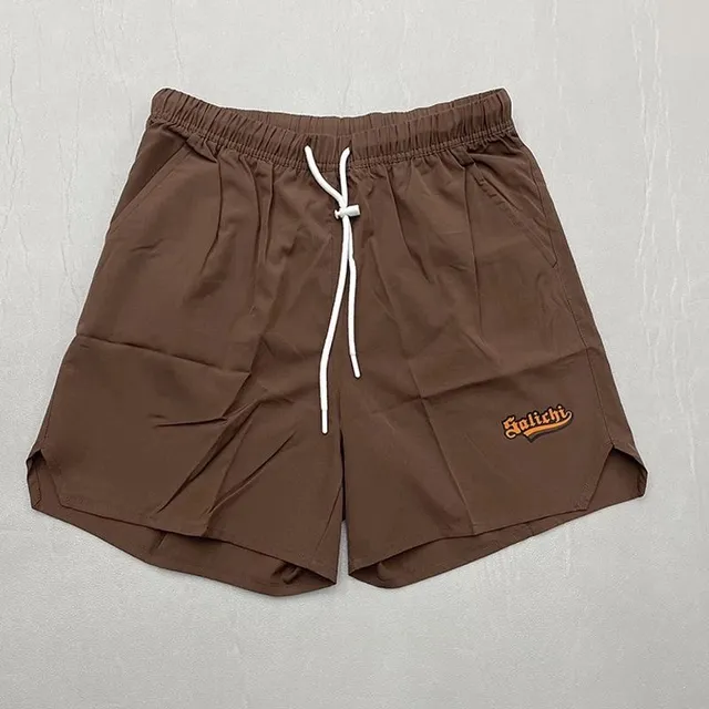 Drawstring Shorts Embroidered Logo