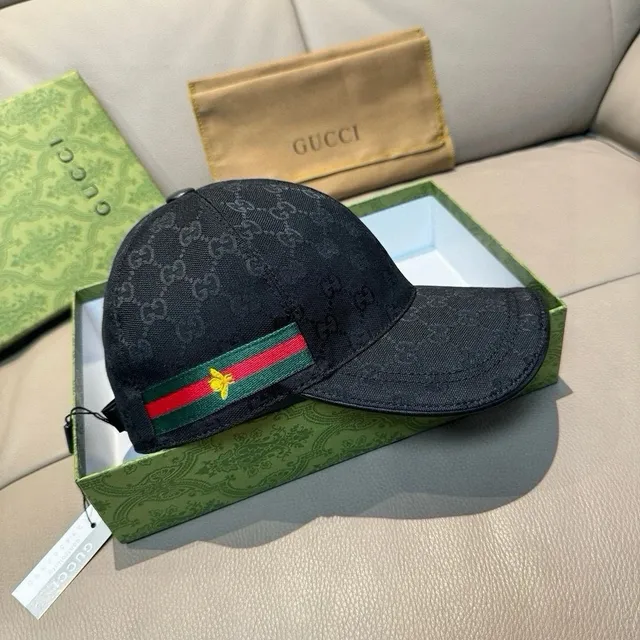 Gucci Baseball Cap GG Jacquard with Web Stripe