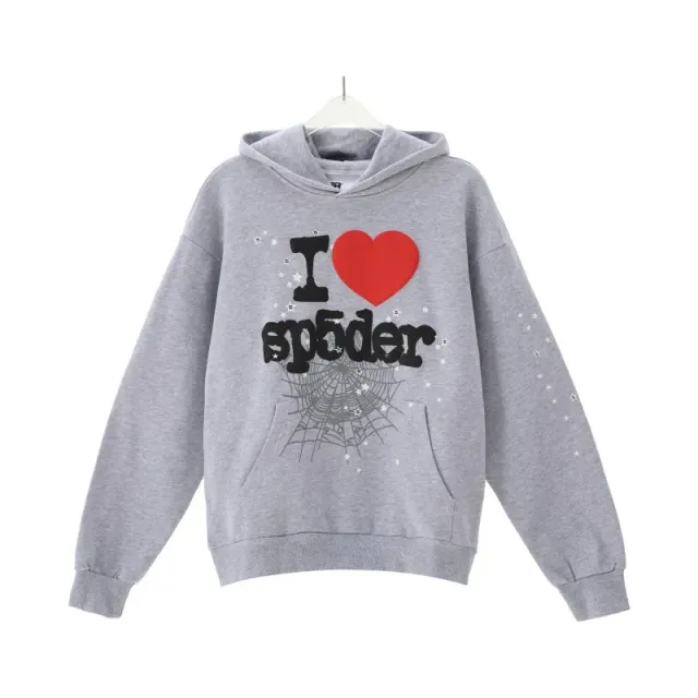 Sp5der Hooded Sweatshirt I Love Spider Graphic