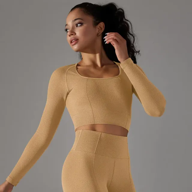 6621 long sleeve-yellowish brown