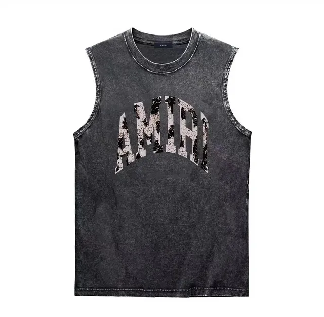 Amiri Sleeveless Tee Acid Wash