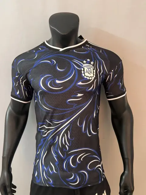 Adidas Argentina Soccer Jersey Ornamental Swirl Print