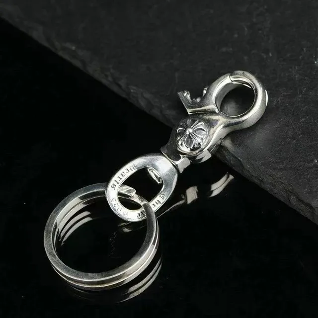 Chrome Hearts Keychain Cross Logo