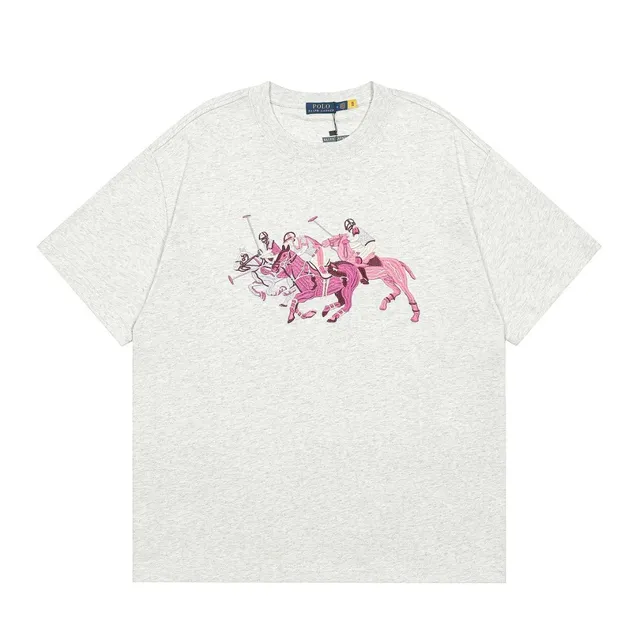 Polo Ralph Lauren T-Shirt Pink Polo Player Embroidery