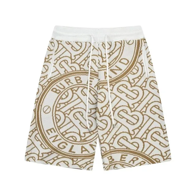 Burberry Monogram Knit Shorts Classic Check Print