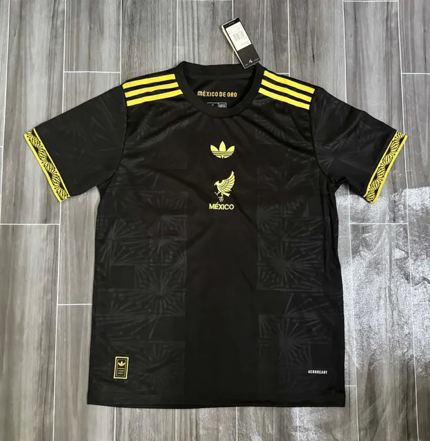Adidas × Mexico National Team Mexico De Oro Jersey Black Gold