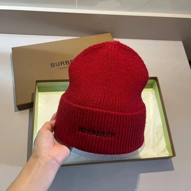 Burberry Knit Beanie Embroidered Logo