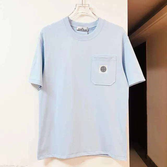 Stone Island Pocket T-Shirt Light Blue