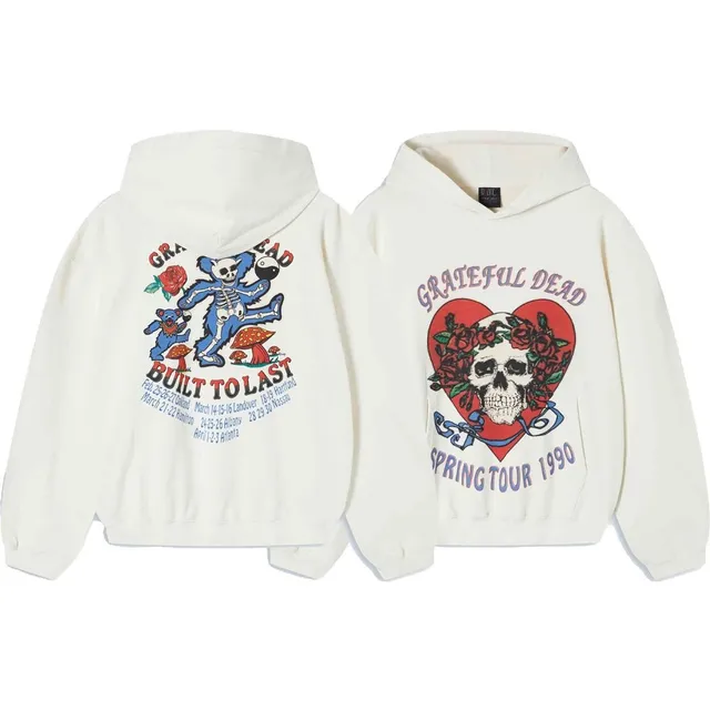 Hooded Sweatshirt Grateful Dead Print