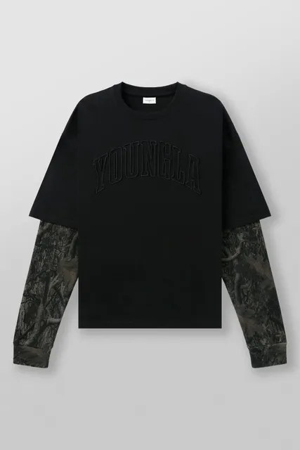 Supreme Layered Long Sleeve Tee YOUNGLA Arch Logo