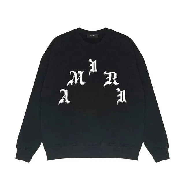 Amiri Crewneck Sweatshirt Gothic Logo
