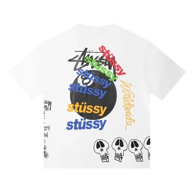 Stüssy Graphic Tee Multi-Logo Skull Print