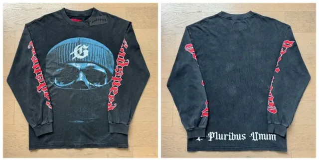 Godspeed Long Sleeve Tee Skull Beanie Graphic