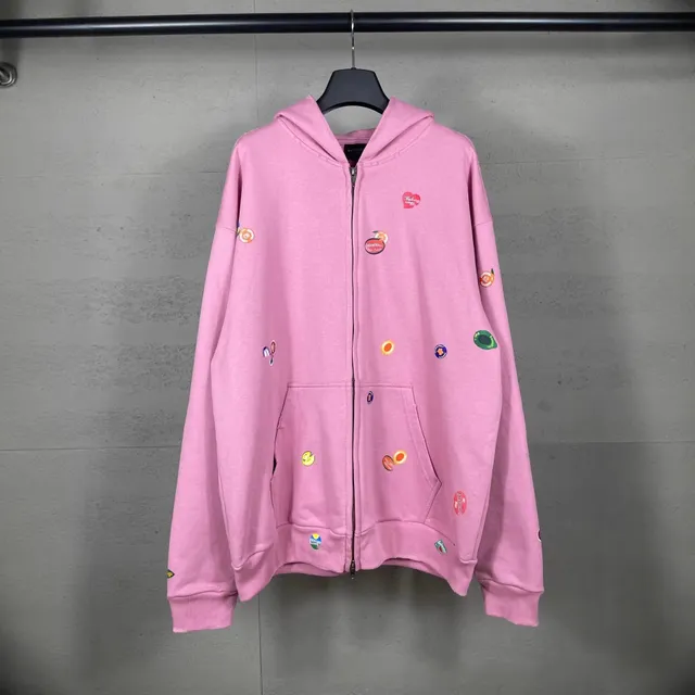 Balenciaga Zip-Up Hoodie Fruit Patch