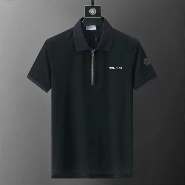 Moncler Zip Polo Embroidered Logo