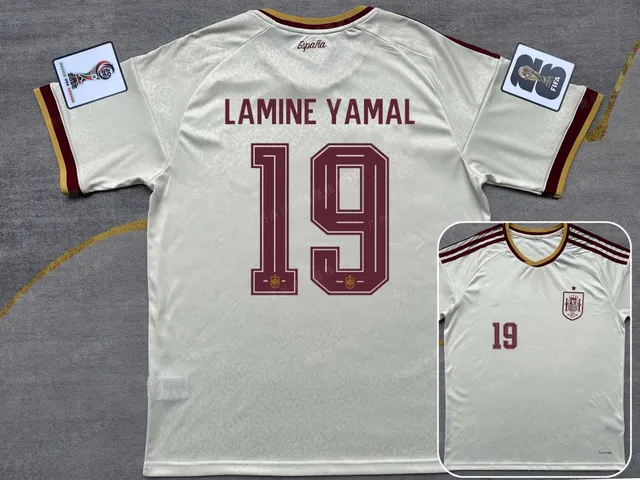2026西班牙客场LAMINE YAMAL #19+世界杯章
