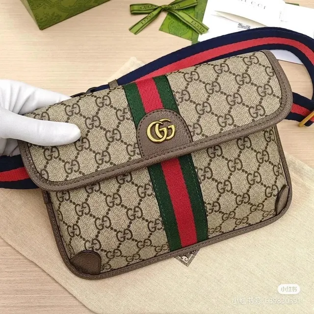 Gucci Web Belt Bag GG Supreme with Web Stripe