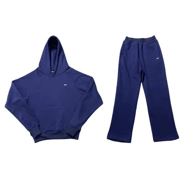 Fear of God Essentials Hoodie and Jogger Set Solid Navy
