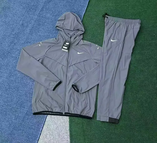 Nike Windrunner Jacket and Pants Set Grey