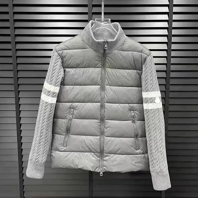 Moncler Knit-Sleeve Puffer Jacket